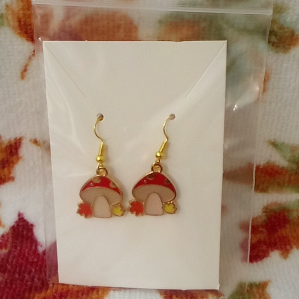 Mushroom Earrings